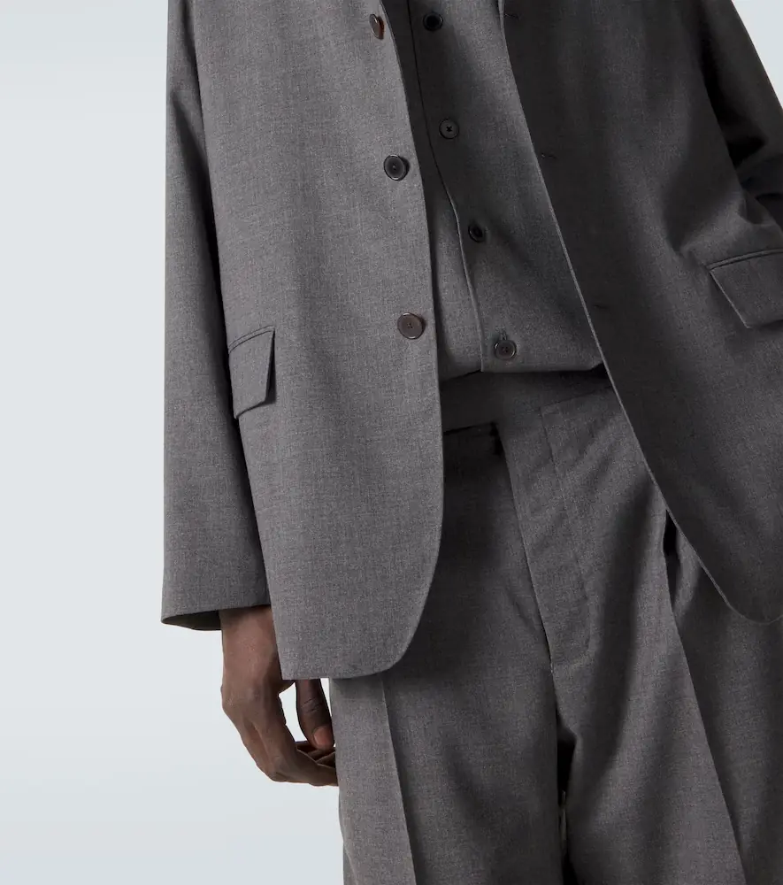 Auralee Cashmere poplin blazer | Thumbnail 6