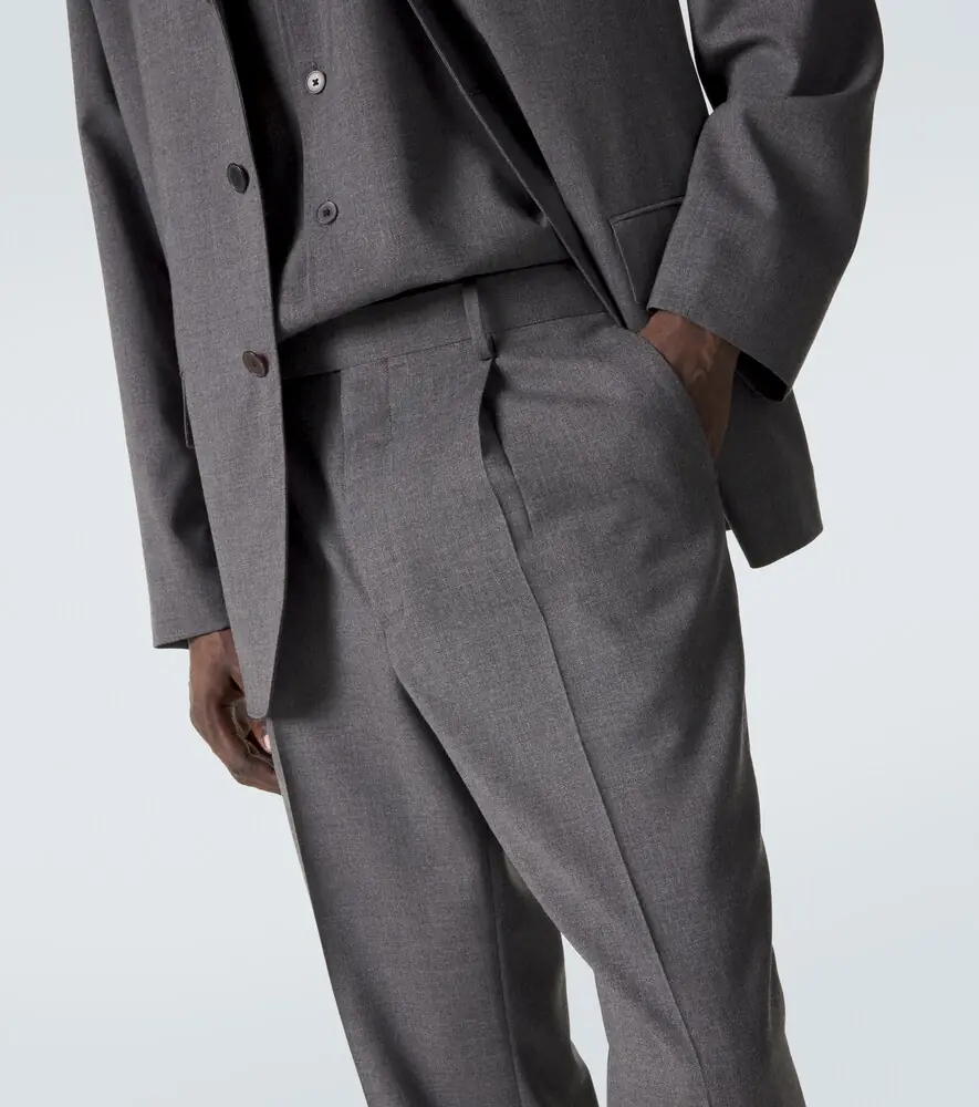 Auralee Cashmere poplin wide-leg pants | Thumbnail 3