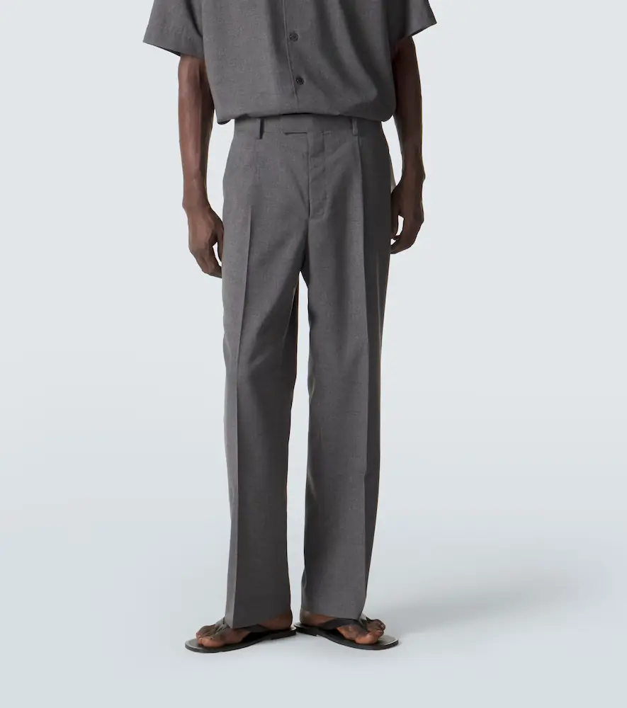 Auralee Cashmere poplin wide-leg pants | Thumbnail 5