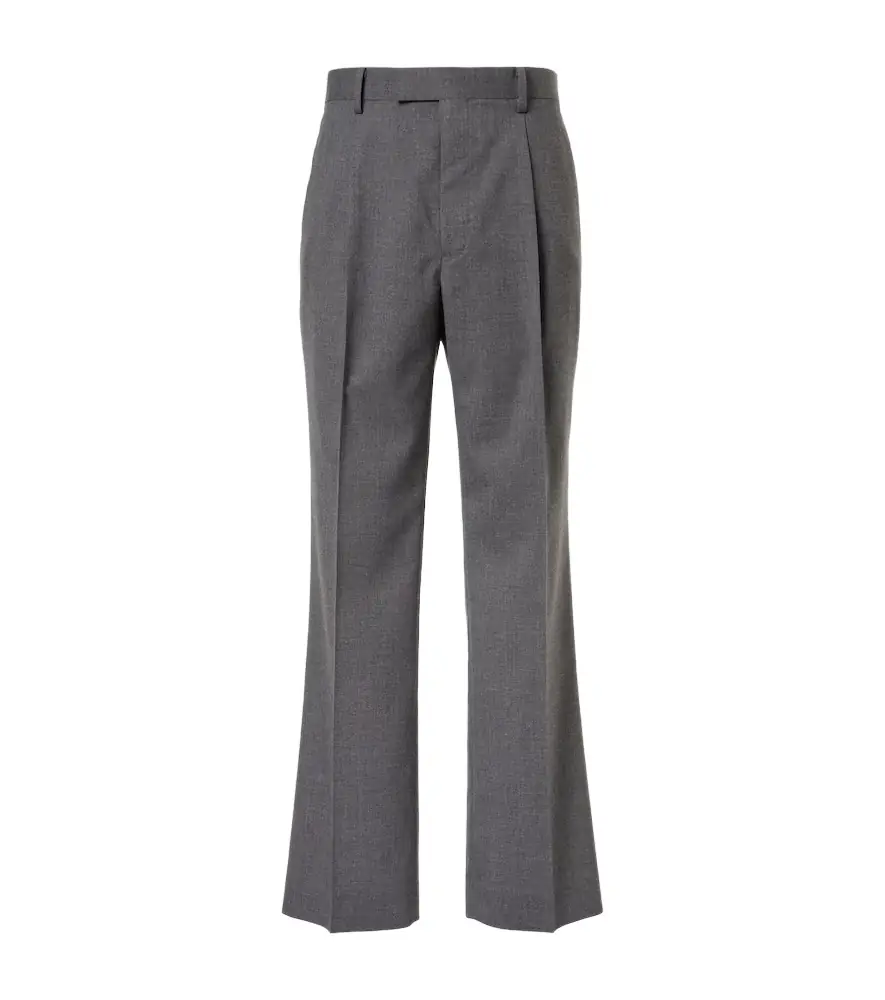 Cashmere poplin wide-leg pants Cashmere poplin wide-leg pants