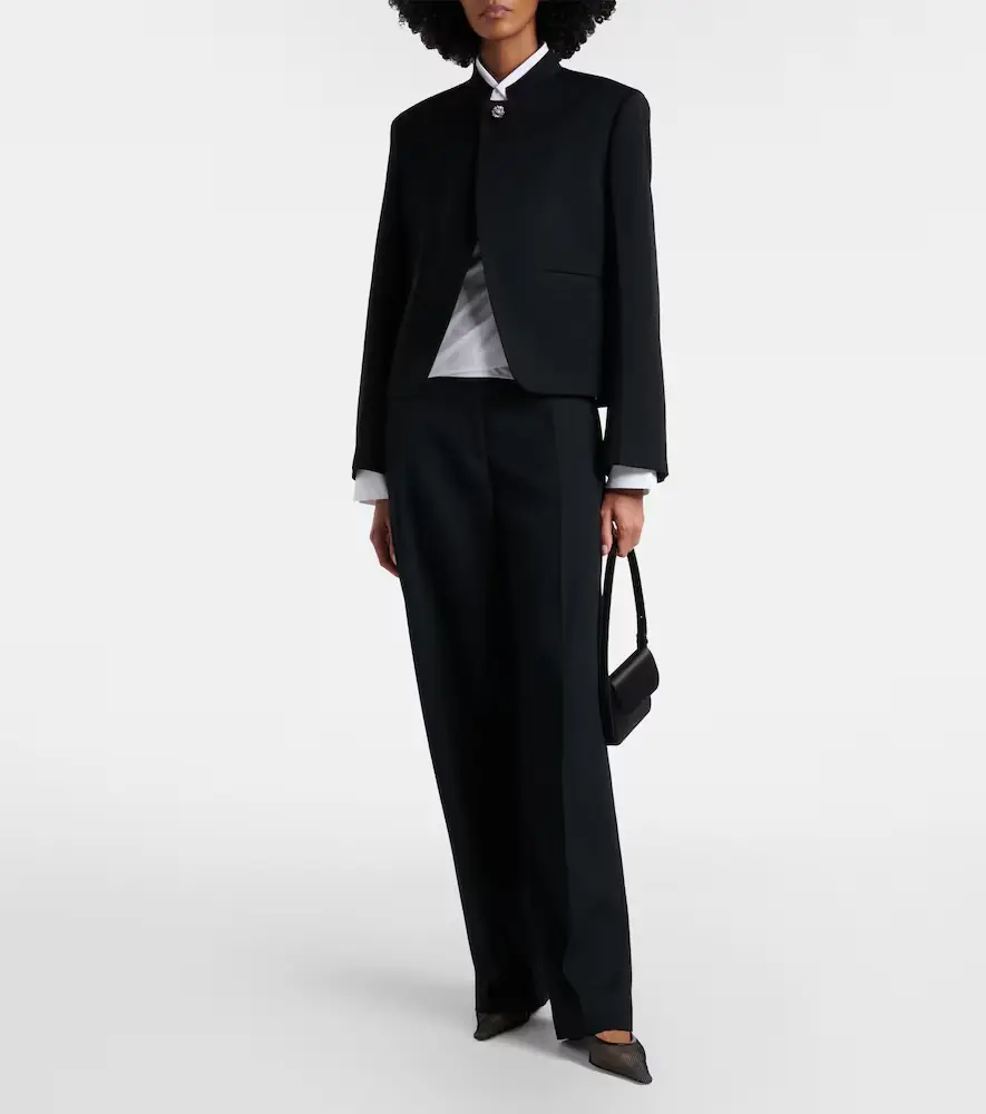 Victoria Beckham Leather-trimmed mesh mules | Thumbnail 5 Victoria Beckham Leather-trimmed mesh mules | Thumbnail 5