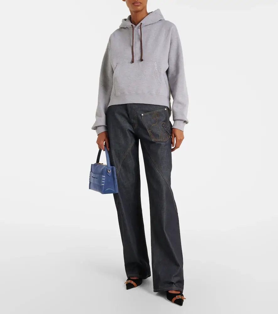 JW Anderson Leather-trimmed velvet slingback pumps | Thumbnail 5 JW Anderson Leather-trimmed velvet slingback pumps | Thumbnail 5