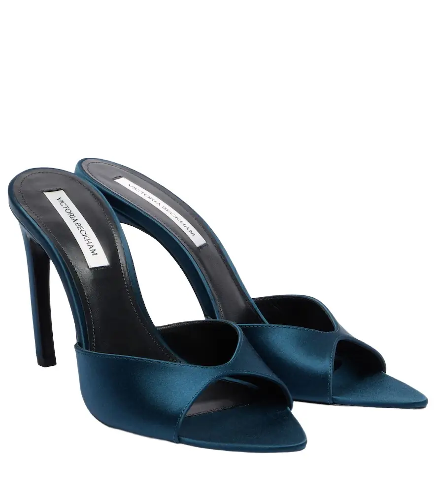 Harlow 100 satin mules