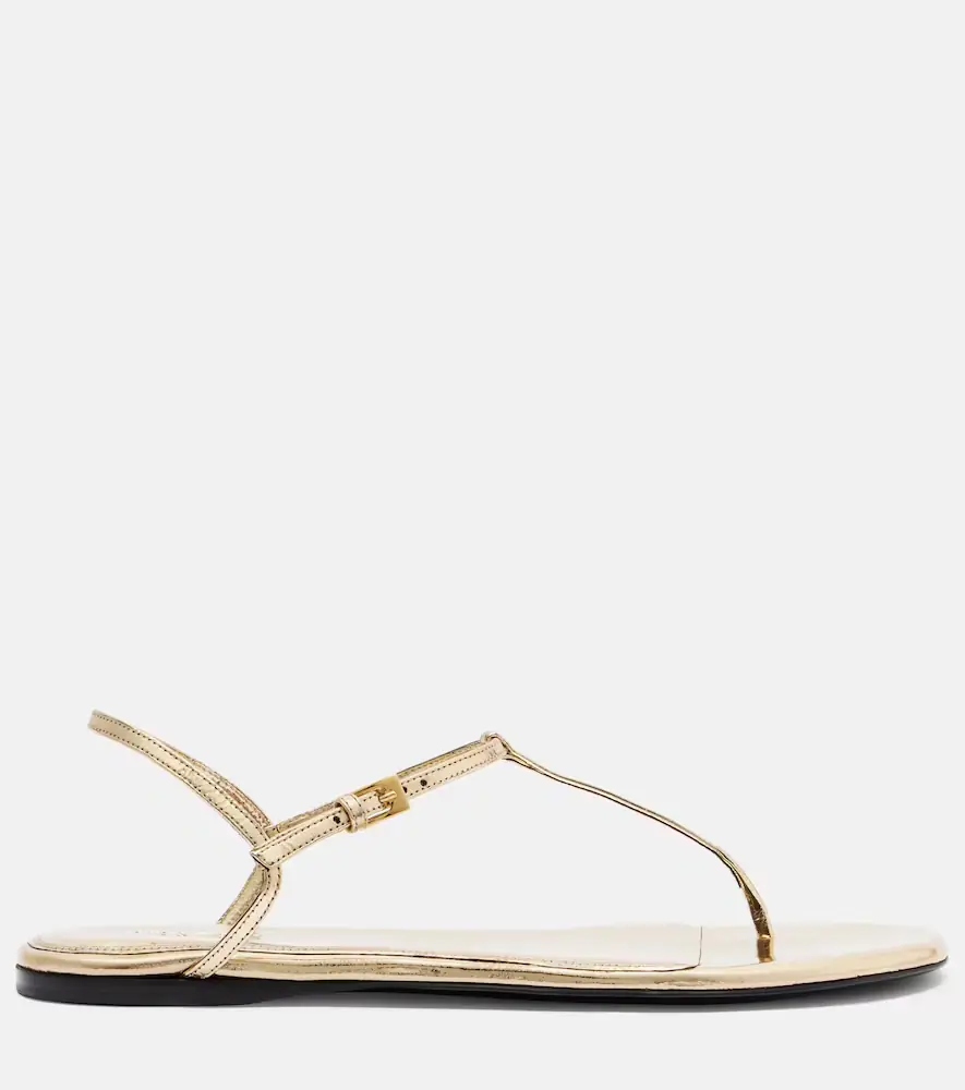 Paris Texas Montecarlo metallic leather thong sandals | Thumbnail 3 Paris Texas Montecarlo metallic leather thong sandals | Thumbnail 3
