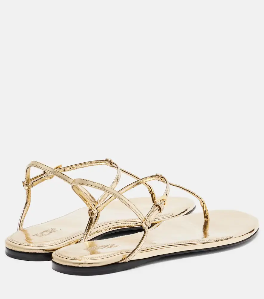 Paris Texas Montecarlo metallic leather thong sandals | Thumbnail 4 Paris Texas Montecarlo metallic leather thong sandals | Thumbnail 4