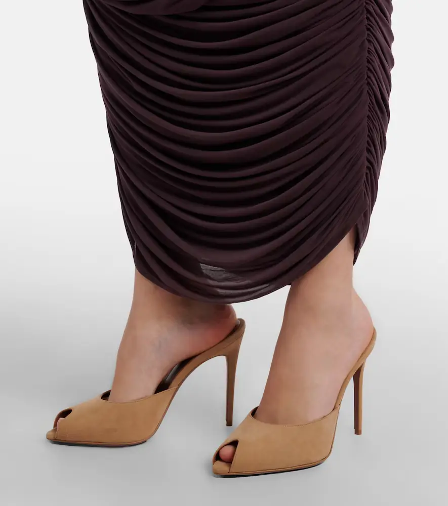 Paris Texas Vera 105 suede mules | Thumbnail 6 Paris Texas Vera 105 suede mules | Thumbnail 6