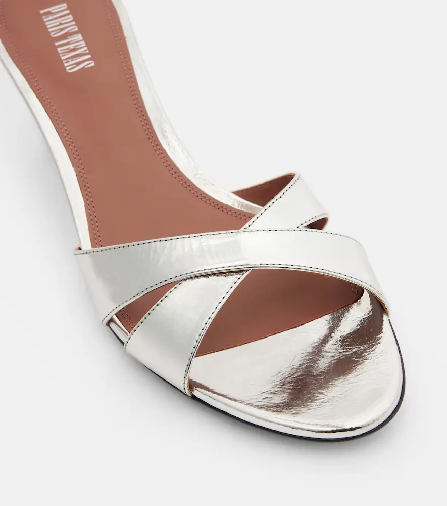 Paris Texas Nina 50 metallic leather wedges | Thumbnail 2 Paris Texas Nina 50 metallic leather wedges | Thumbnail 2