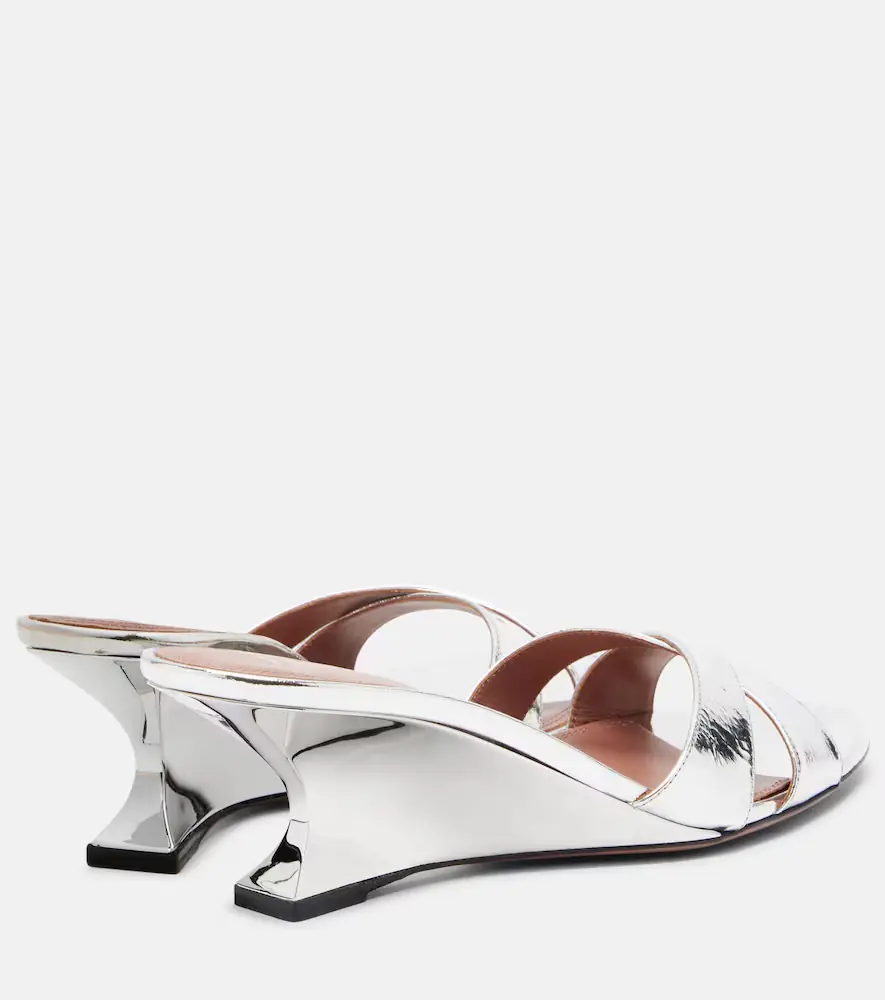 Paris Texas Nina 50 metallic leather wedges | Thumbnail 3 Paris Texas Nina 50 metallic leather wedges | Thumbnail 3