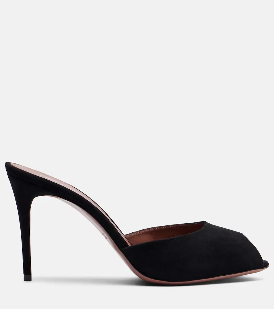 Paris Texas Vera 85 suede mules | Thumbnail 4 Paris Texas Vera 85 suede mules | Thumbnail 4