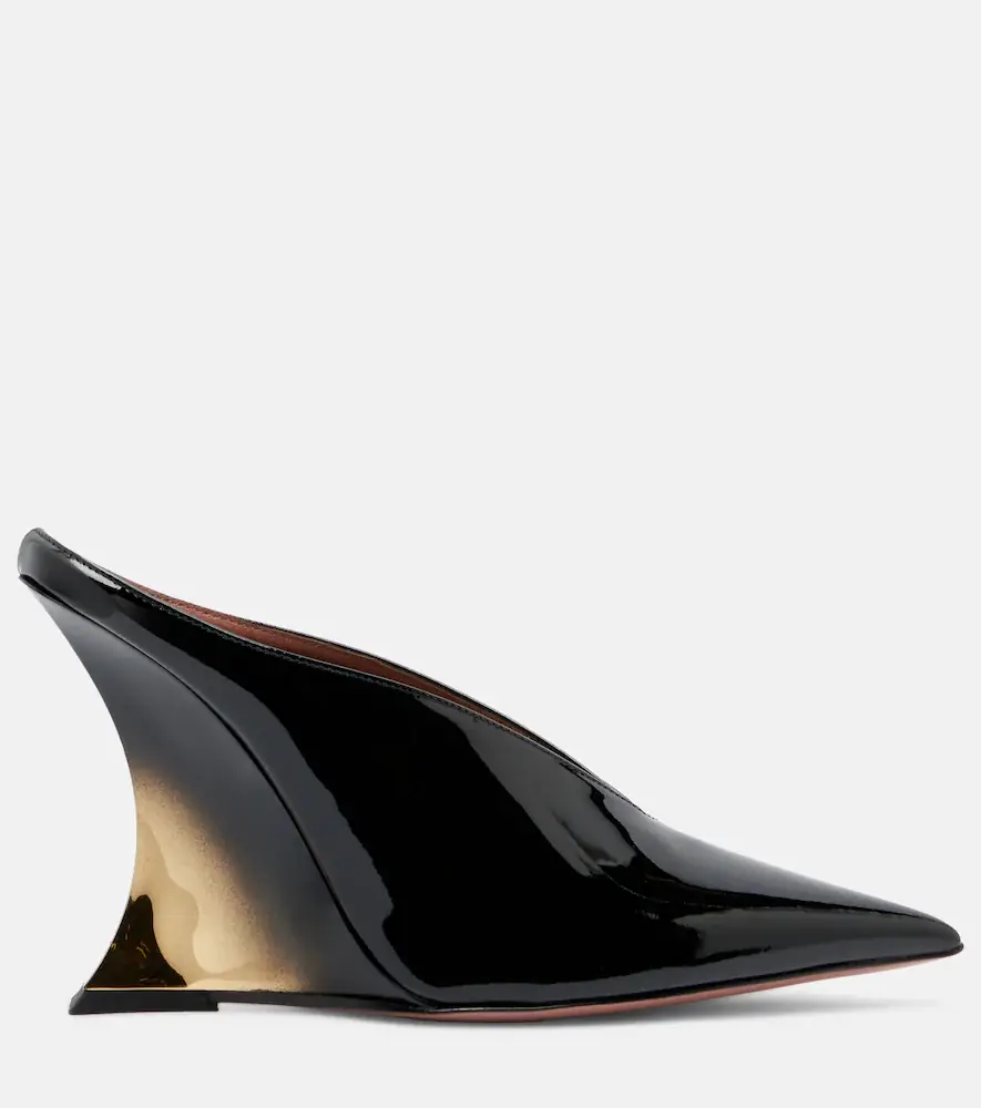 Paris Texas Nina 105 patent leather wedge mules | Thumbnail 2 Paris Texas Nina 105 patent leather wedge mules | Thumbnail 2