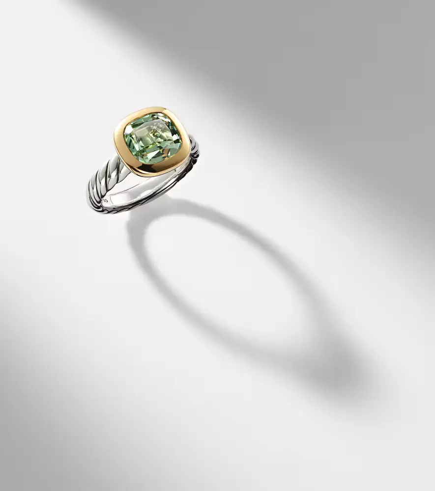 David Yurman DY Mercer sterling silver and 18kt gold ring with prasiolite | Thumbnail 5 David Yurman DY Mercer sterling silver and 18kt gold ring with prasiolite | Thumbnail 5