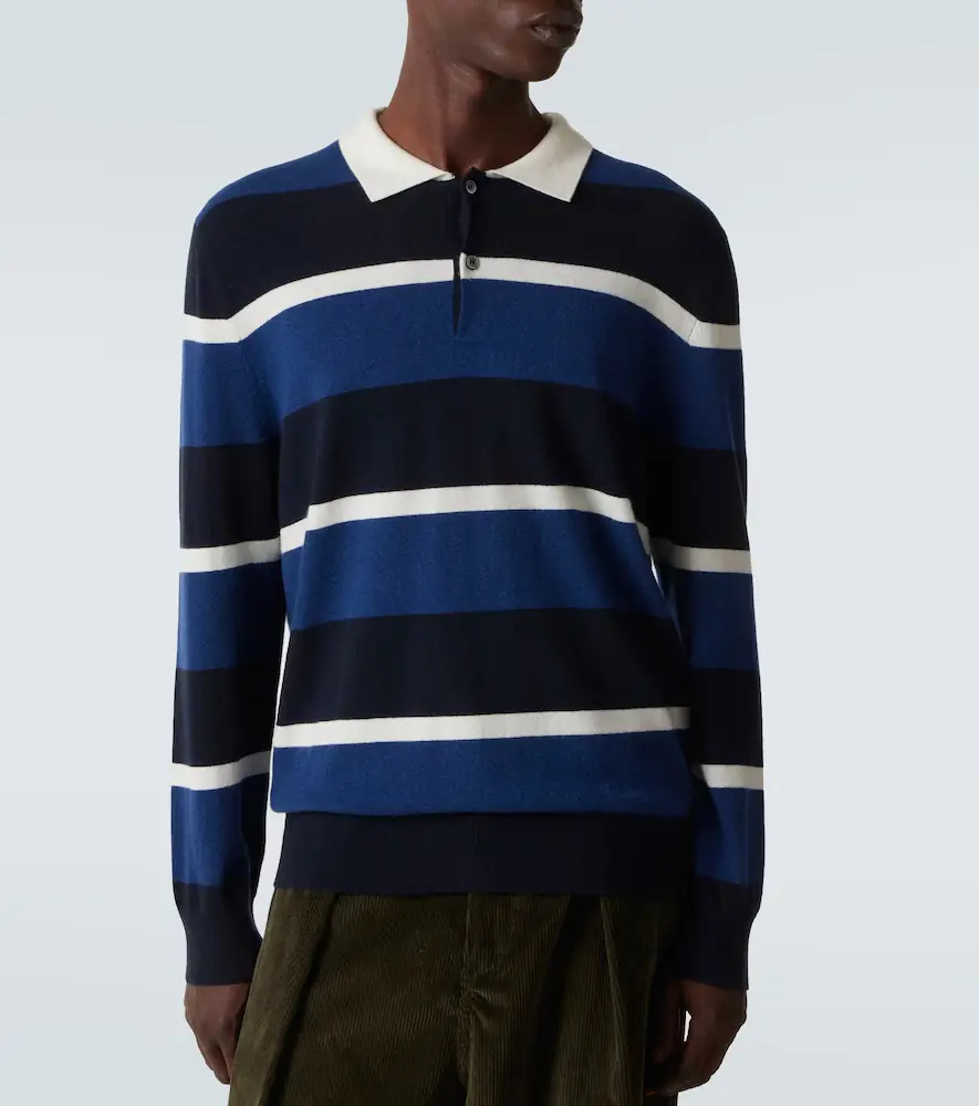 Arch4 Striped cashmere polo sweater | Thumbnail 3 Arch4 Striped cashmere polo sweater | Thumbnail 3
