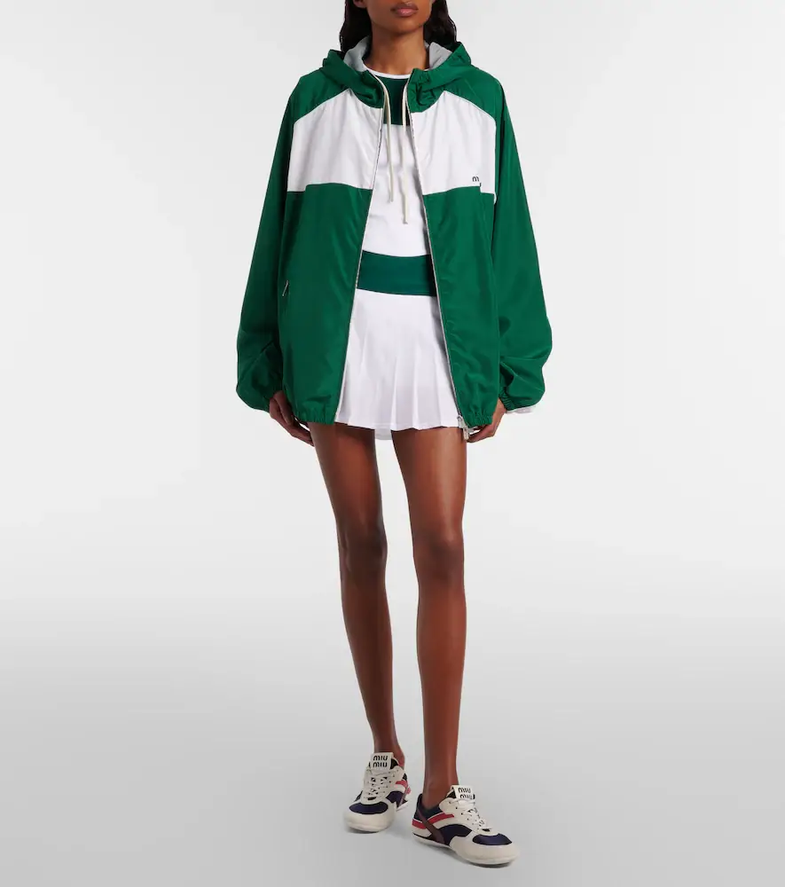 Miu Miu x New Balance colorblocked poplin jacket | Thumbnail 5 Miu Miu x New Balance colorblocked poplin jacket | Thumbnail 5