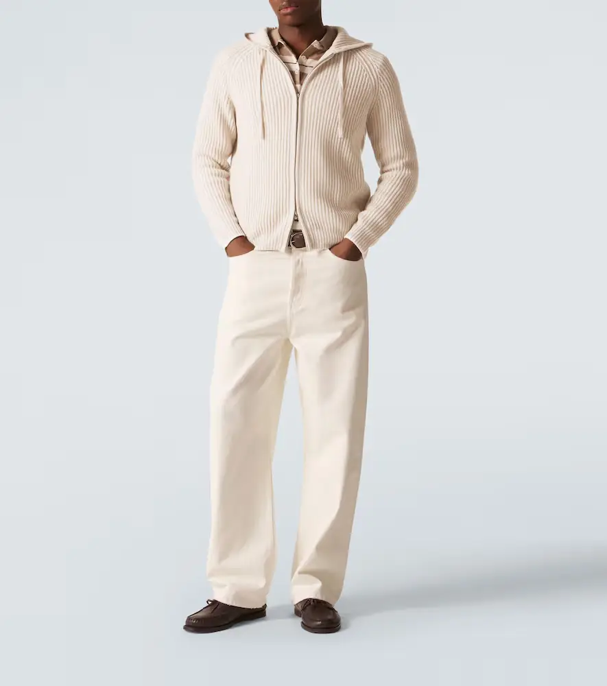 Arch4 Hooded ribbed-knit cashmere zip-up cardigan | Thumbnail 2 Arch4 Hooded ribbed-knit cashmere zip-up cardigan | Thumbnail 2