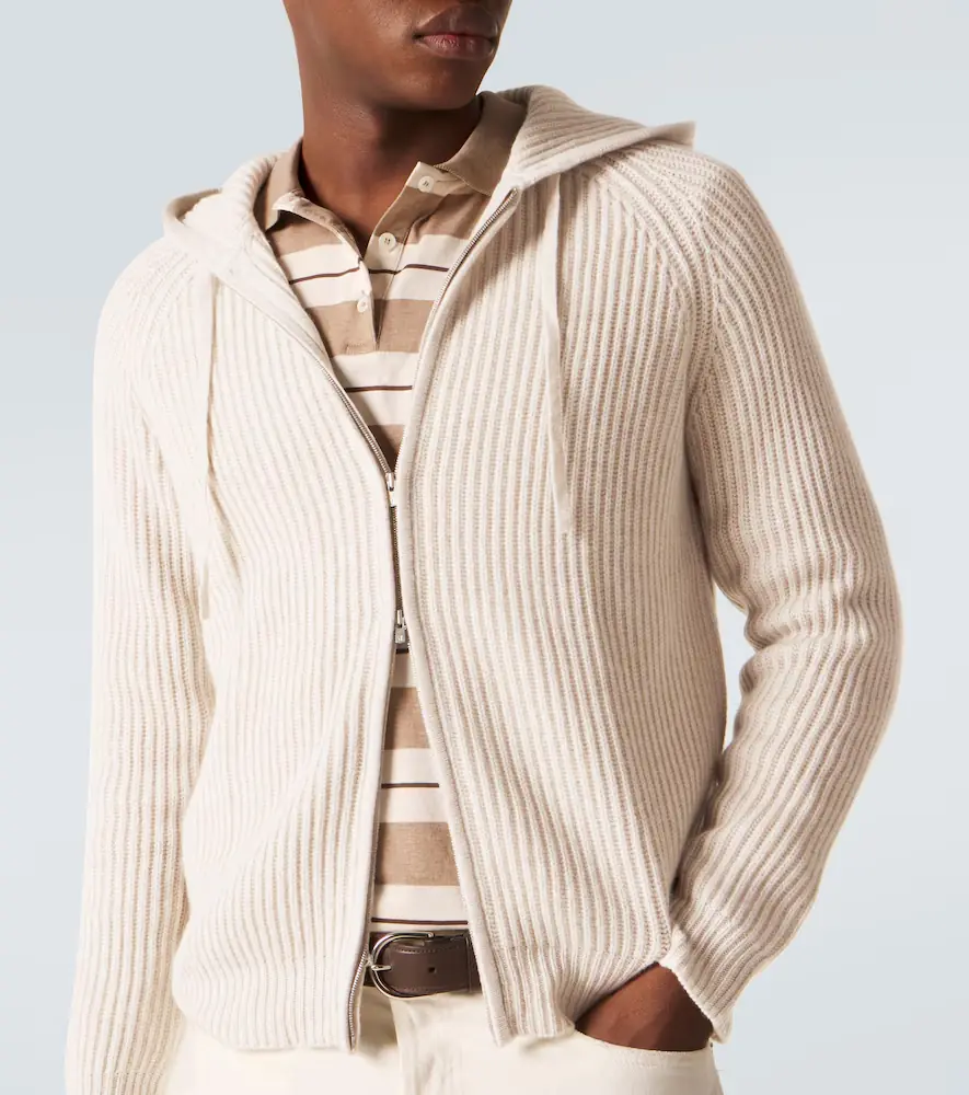 Arch4 Hooded ribbed-knit cashmere zip-up cardigan | Thumbnail 5 Arch4 Hooded ribbed-knit cashmere zip-up cardigan | Thumbnail 5