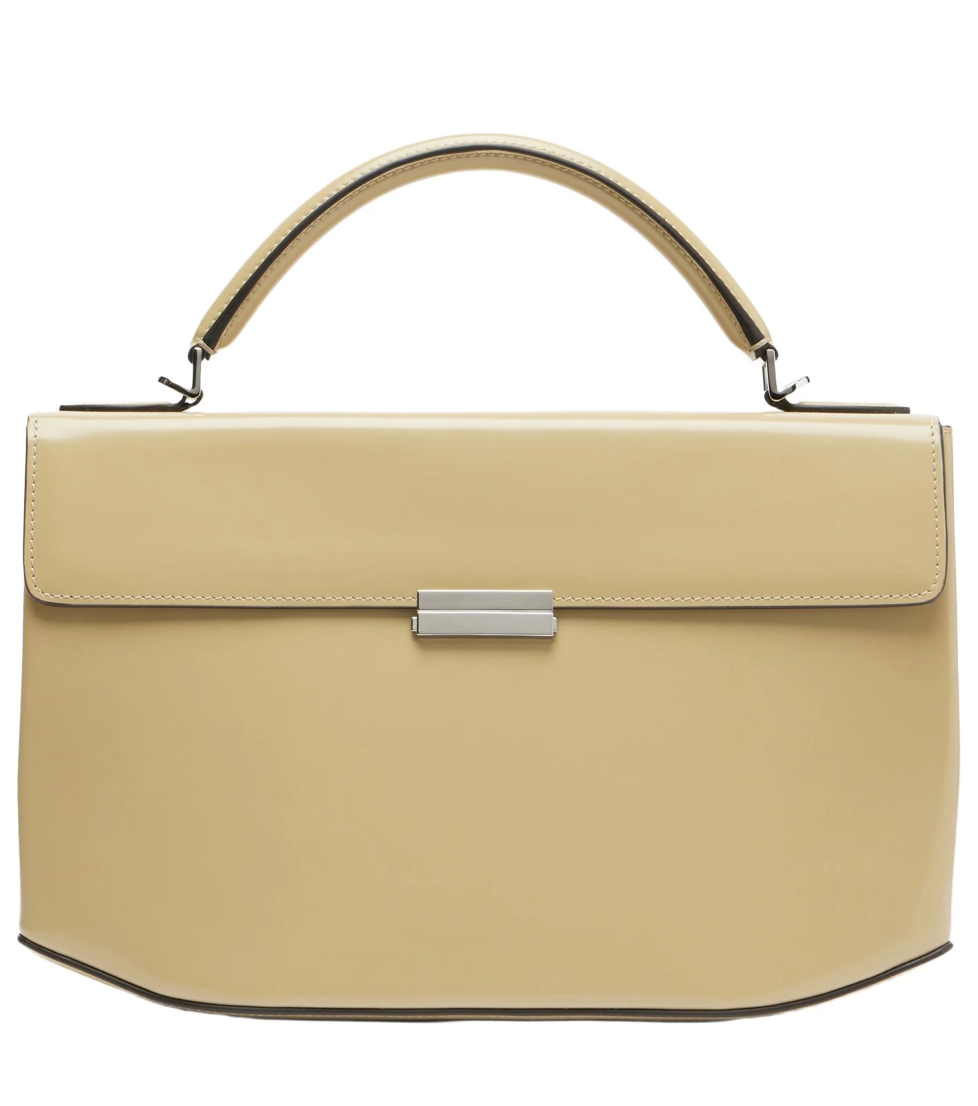 Box Small leather top-handle bag