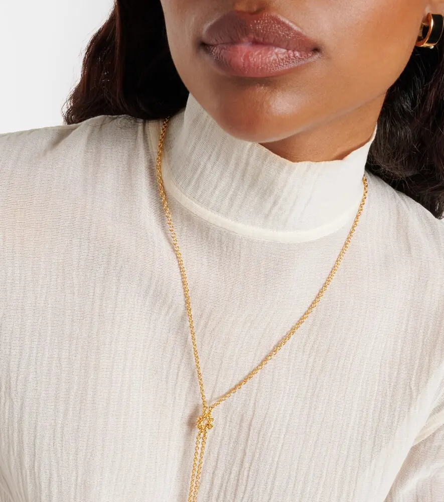 Toteme 24kt gold-plated chain necklace | Thumbnail 4