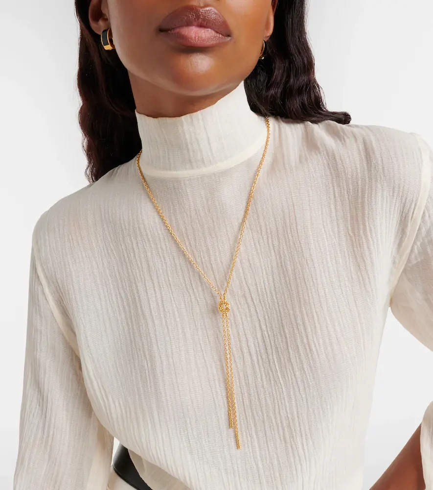 Toteme 24kt gold-plated chain necklace | Thumbnail 5