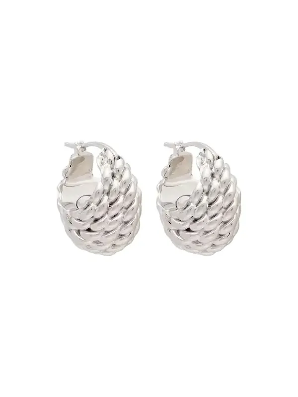 Rope hoop earrings