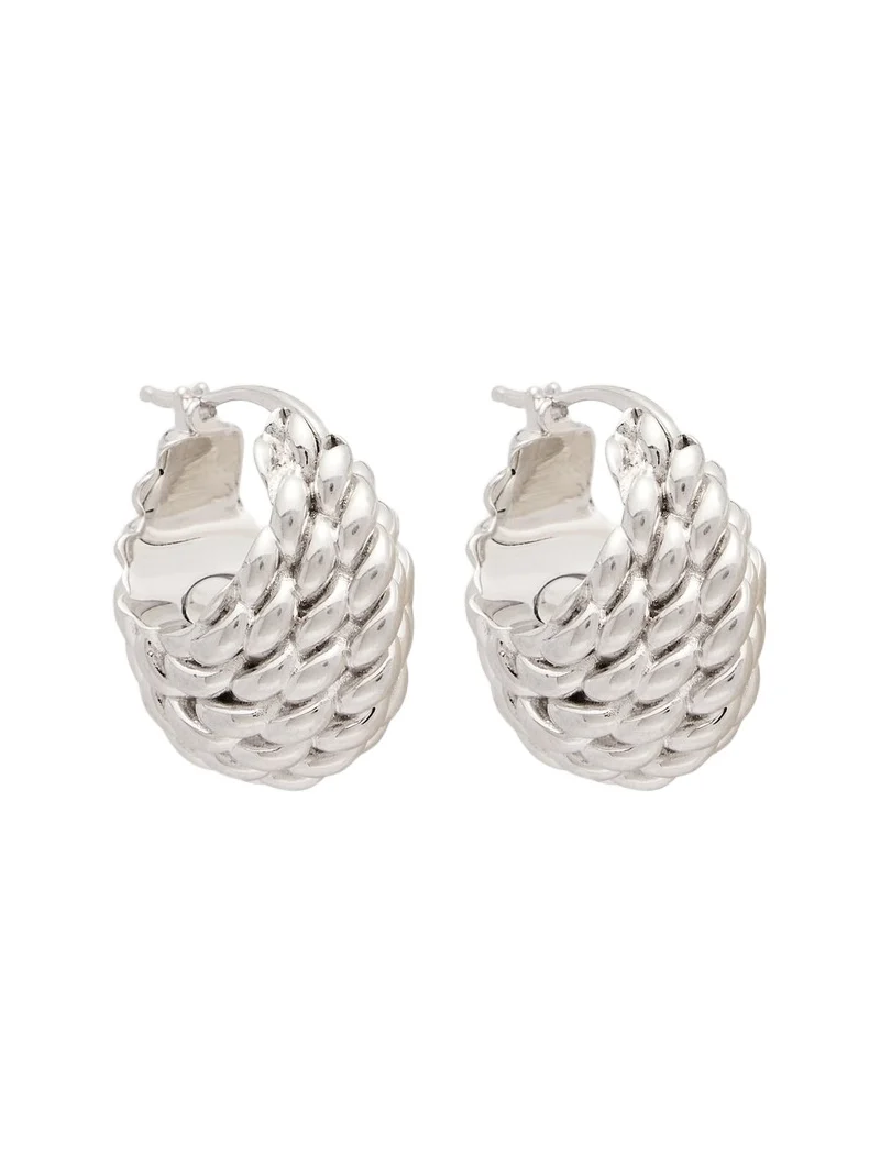 Rope hoop earrings