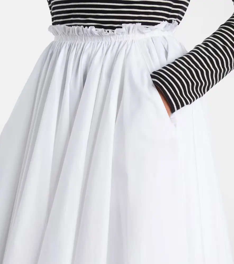 AMI PARIS Corolla gathered cotton midi skirt | Thumbnail 3 AMI PARIS Corolla gathered cotton midi skirt | Thumbnail 3