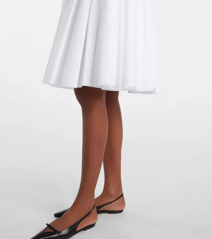 AMI PARIS Corolla gathered cotton midi skirt | Thumbnail 5 AMI PARIS Corolla gathered cotton midi skirt | Thumbnail 5
