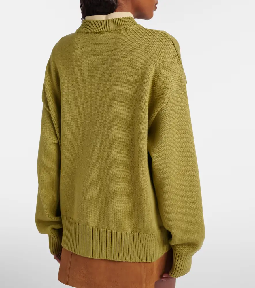 AMI PARIS Ami de Caur wool and cotton cardigan | Thumbnail 5