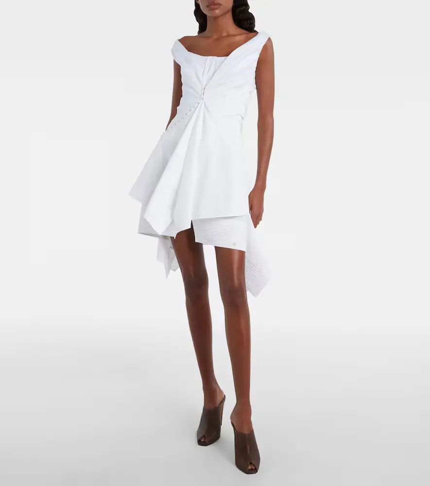 Alexander McQueen Ruffled cotton minidress | Thumbnail 4 Alexander McQueen Ruffled cotton minidress | Thumbnail 4