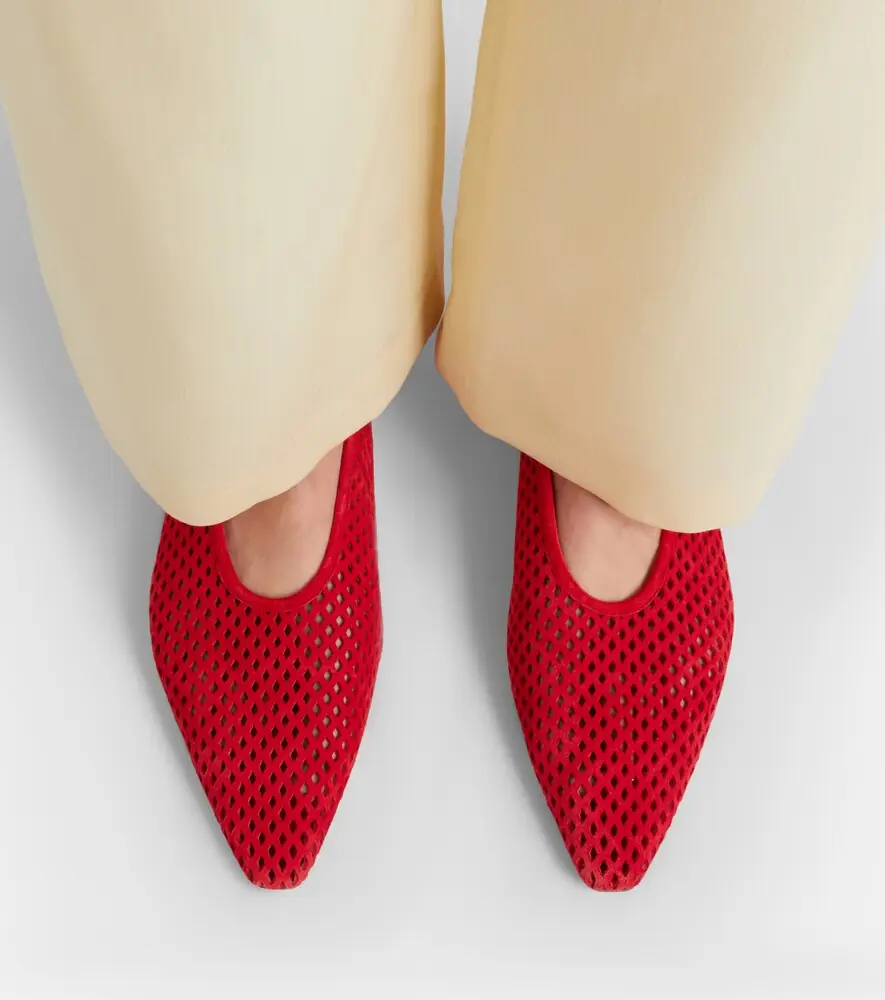 Jil Sander Perforated suede ballet flats | Thumbnail 6