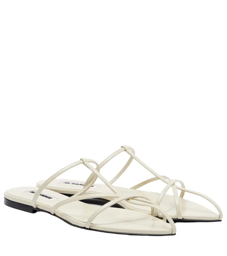 Jil Sander Cage leather sandals