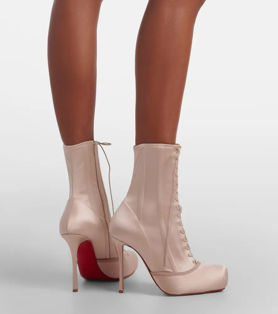 Christian Louboutin Pavlova crêpe satin ankle boots | Thumbnail 6 Christian Louboutin Pavlova crêpe satin ankle boots | Thumbnail 6