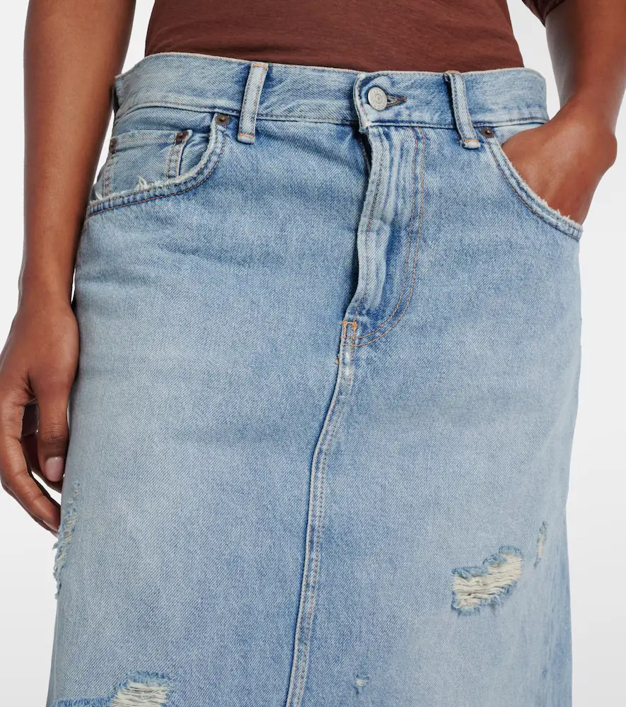 Acne Studios Distressed layered wide-leg jeans | Thumbnail 3