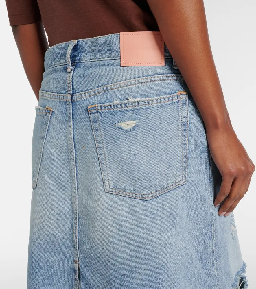 Acne Studios Distressed layered wide-leg jeans | Thumbnail 5