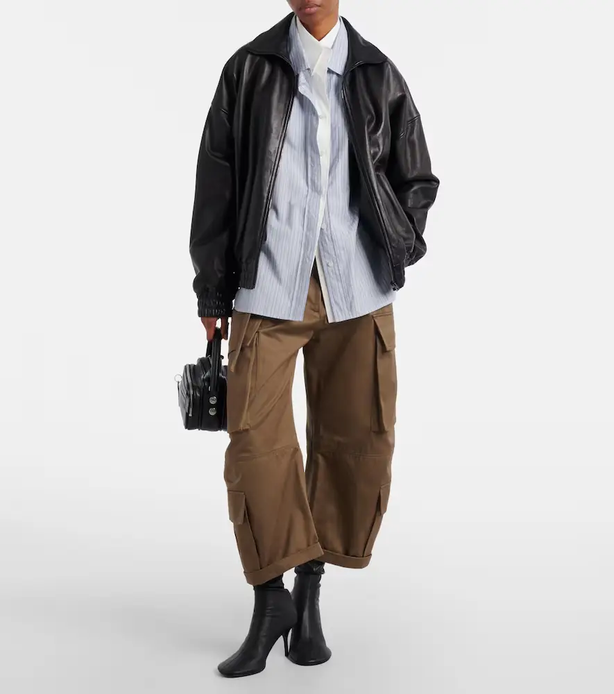 Acne Studios Pama cropped cotton twill barrel-leg cargo pants | Thumbnail 6 Acne Studios Pama cropped cotton twill barrel-leg cargo pants | Thumbnail 6