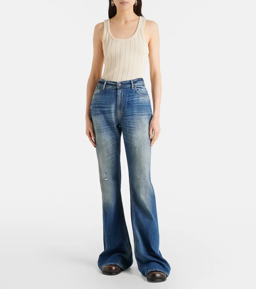 Acne Studios 2025F distressed flared jeans | Thumbnail 2 Acne Studios 2025F distressed flared jeans | Thumbnail 2
