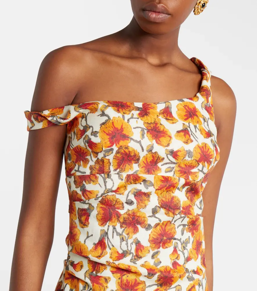 SIR. Jara floral linen minidress | Thumbnail 2