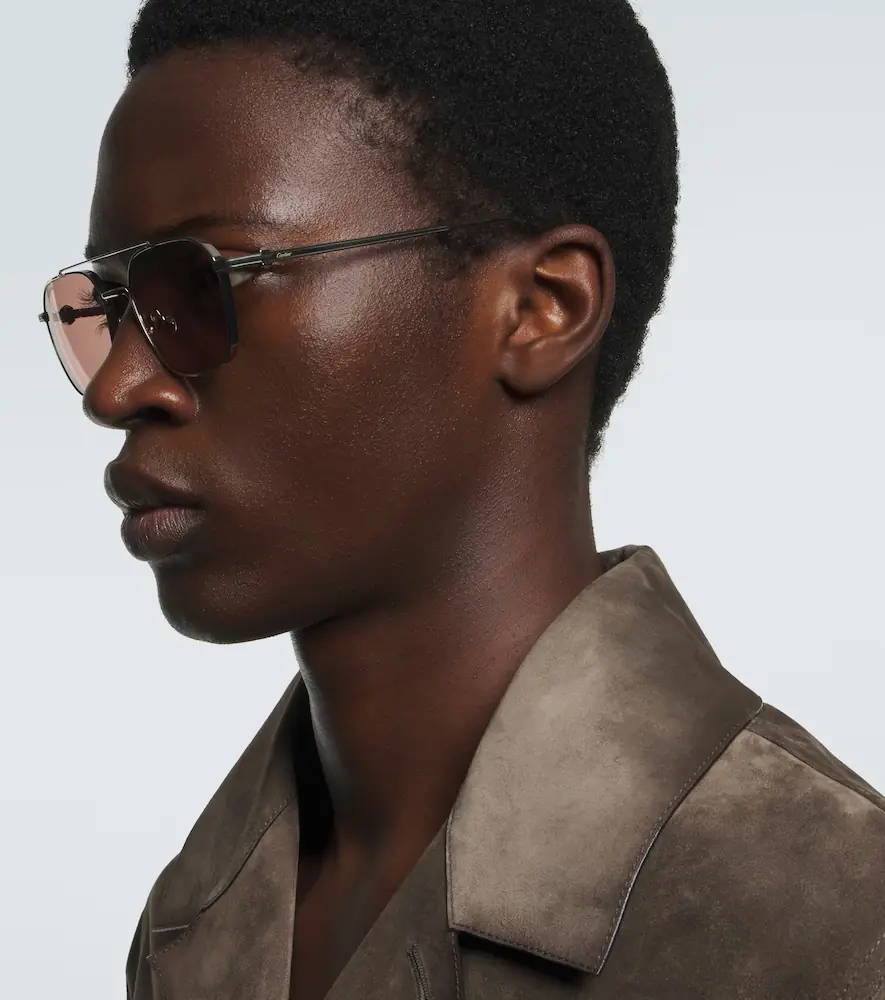Cartier Eyewear Collection Pasha aviator sunglasses | Thumbnail 3 Cartier Eyewear Collection Pasha aviator sunglasses | Thumbnail 3