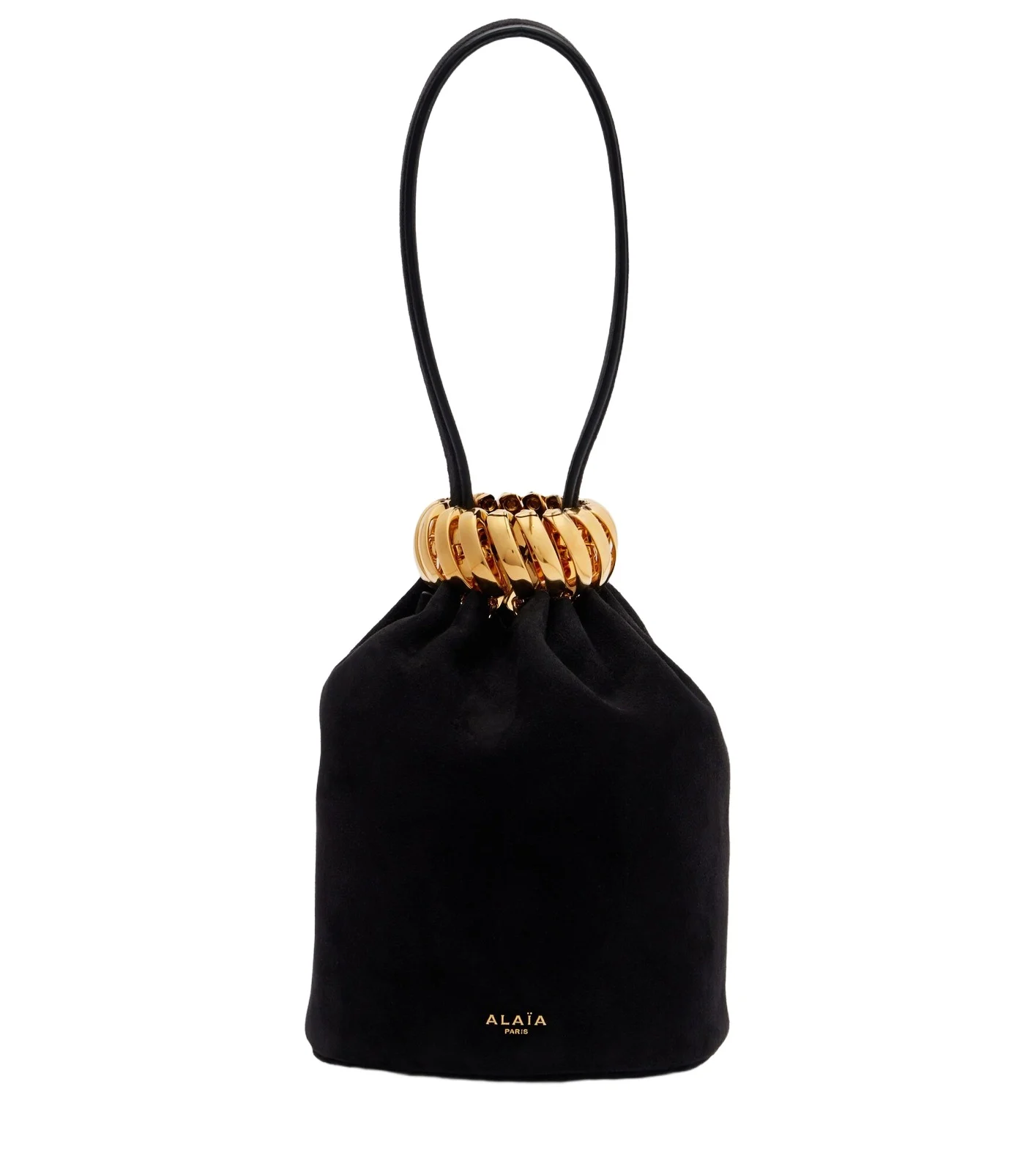 ALAÏA Motion Mini embellished suede top-handle bag ALAÏA Motion Mini embellished suede top-handle bag