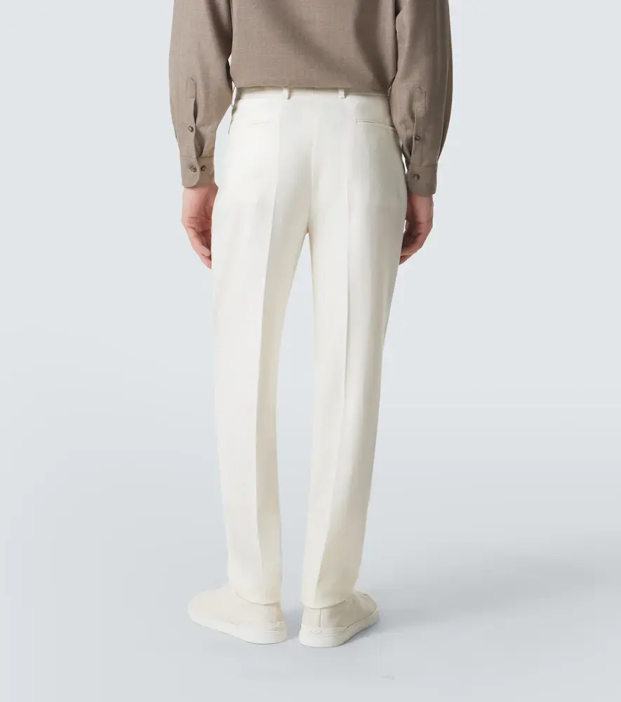 Zegna Linen straight pants | Thumbnail 3 Zegna Linen straight pants | Thumbnail 3