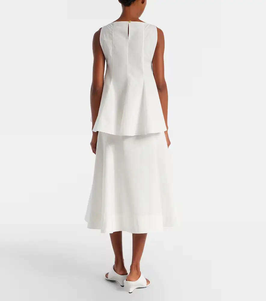 Khaite Artin cotton midi skirt | Thumbnail 2