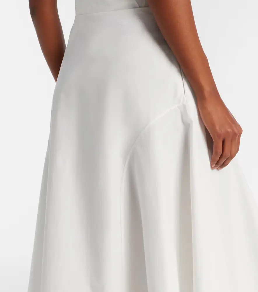 Khaite Artin cotton midi skirt | Thumbnail 4