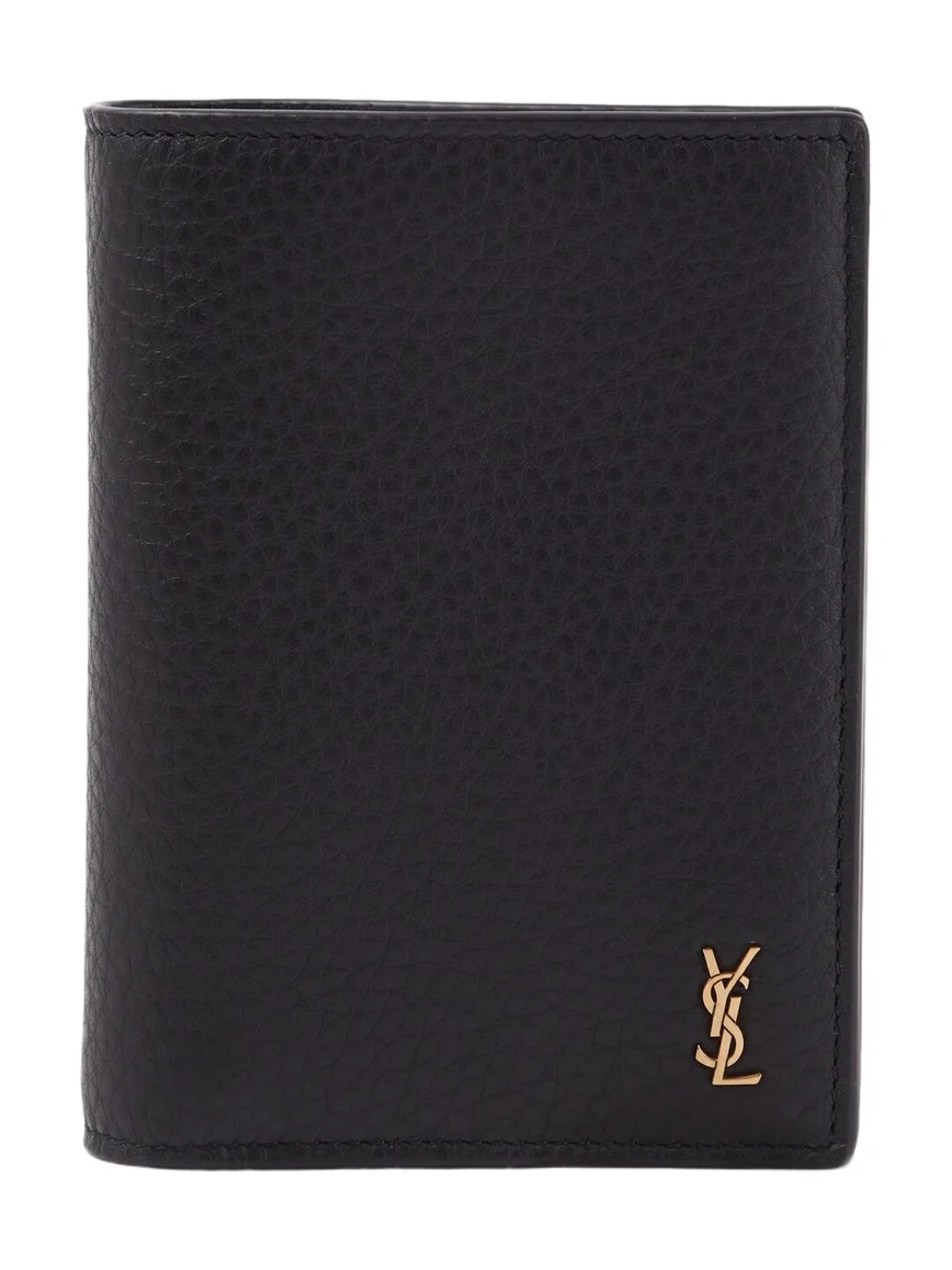 Saint Laurent Tiny Cassandre leather bi-fold wallet