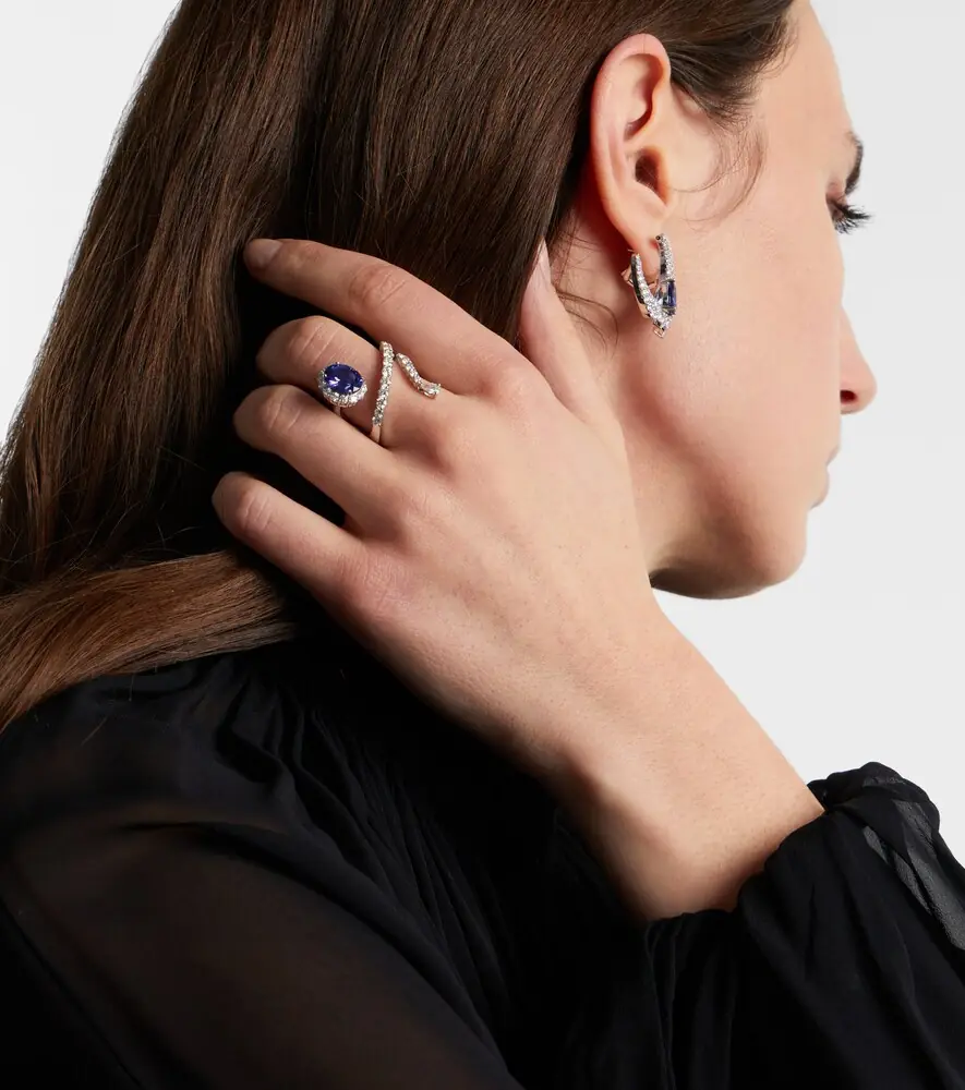 YEPREM Reign Supreme 18kt white gold ring with tanzanite and diamonds | Thumbnail 5 YEPREM Reign Supreme 18kt white gold ring with tanzanite and diamonds | Thumbnail 5