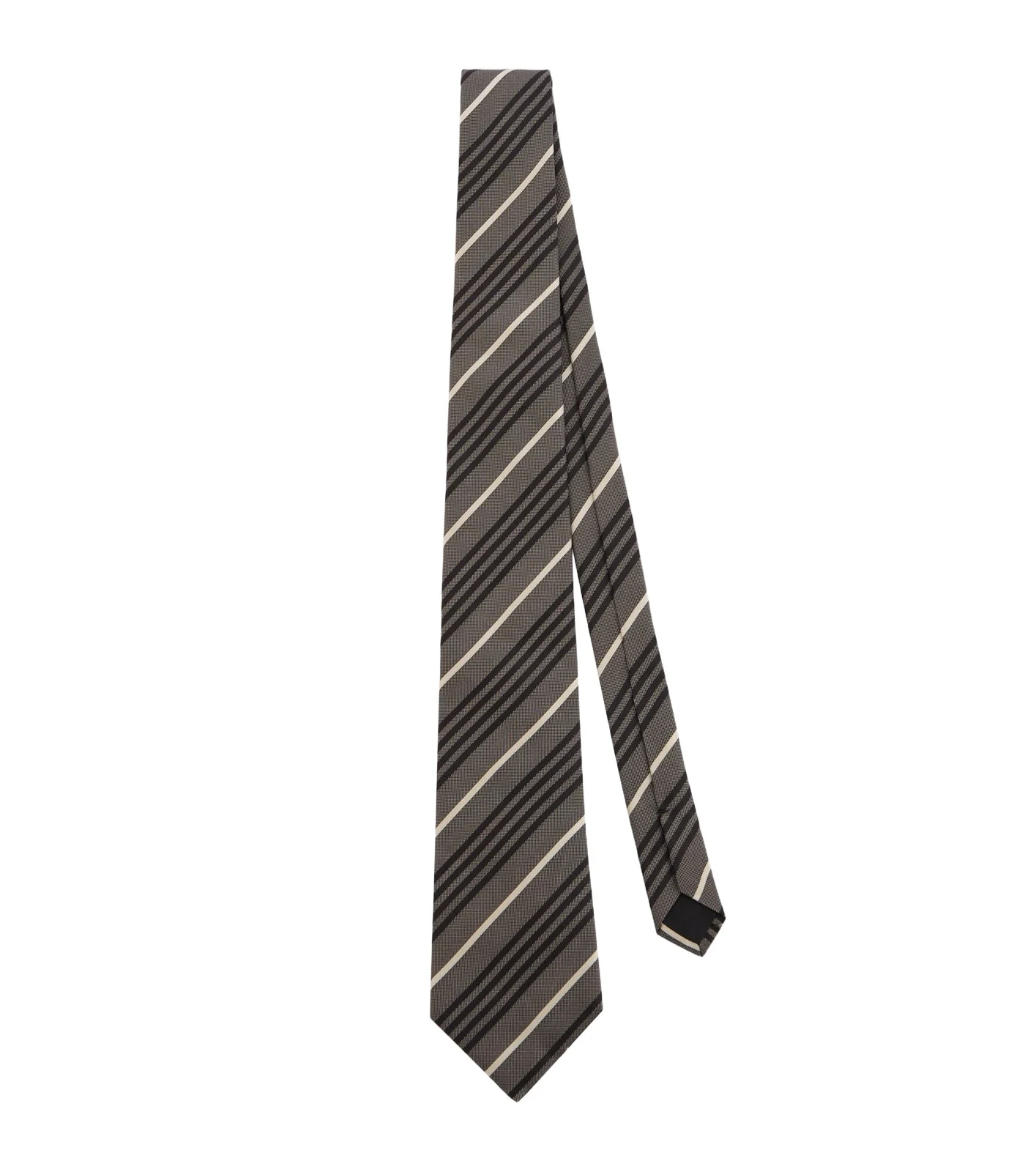 Striped silk tie