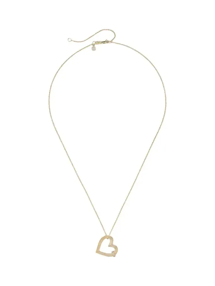14kt gold necklace with diamonds