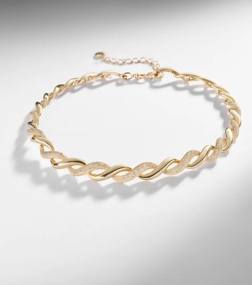 SHAY JEWELRY Wave 18kt gold necklace with diamonds | Thumbnail 4