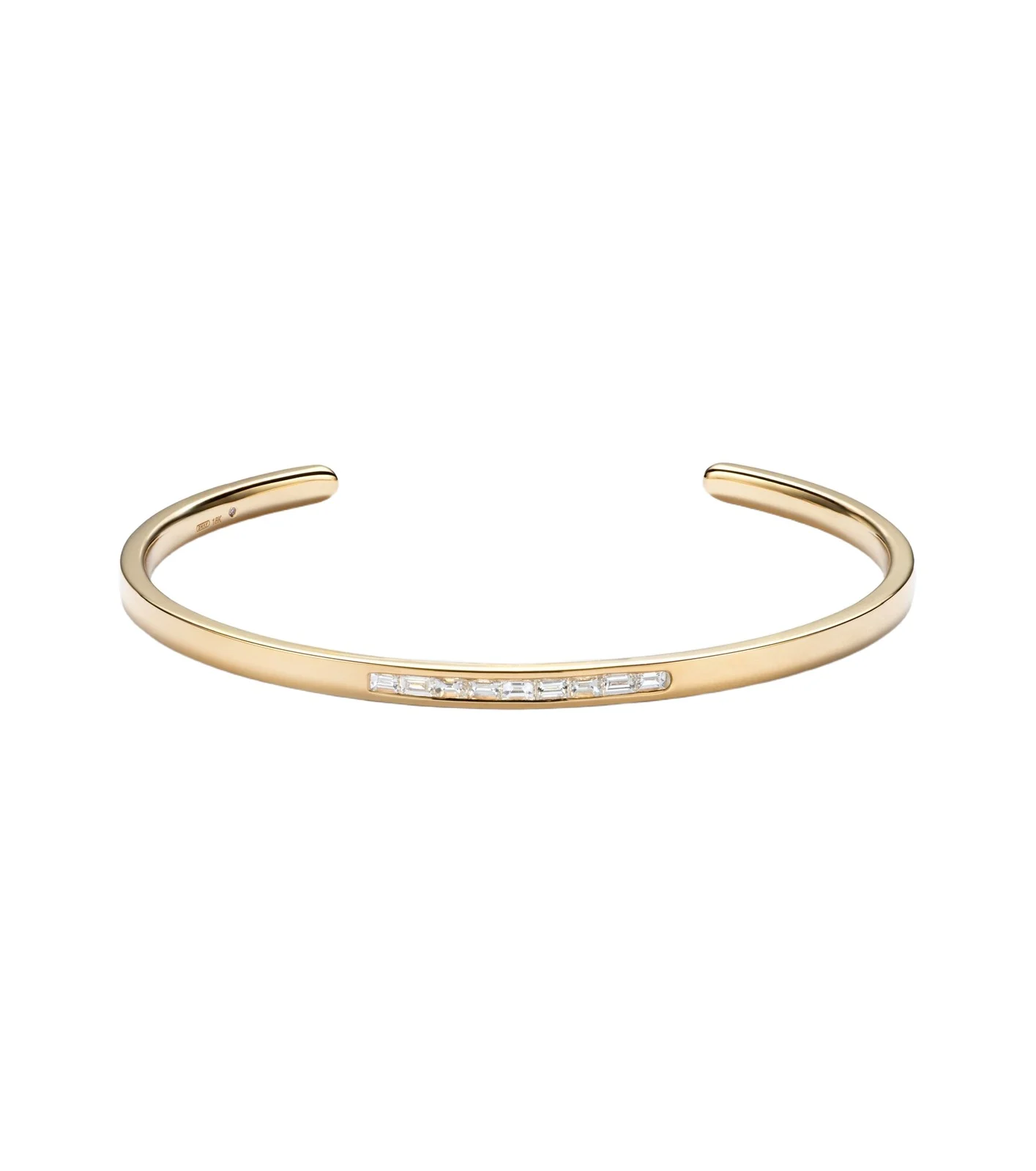 18kt gold bangle with diamonds 18kt gold bangle with diamonds