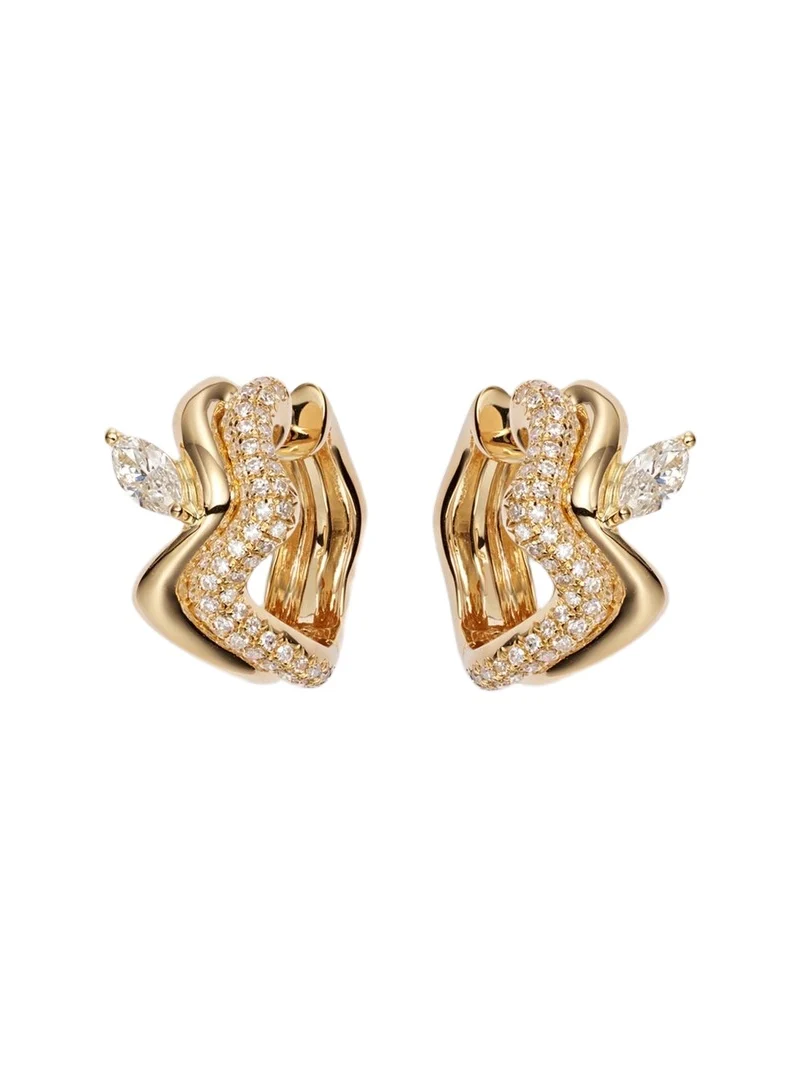 SHAY JEWELRY 18kt gold earrings with diamonds