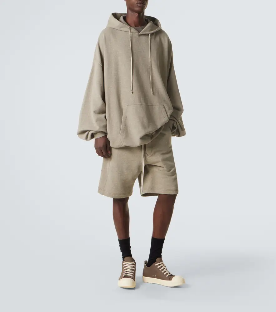 Rick Owens DRKSHDW Hun cotton-blend jersey hoodie | Thumbnail 2 Rick Owens DRKSHDW Hun cotton-blend jersey hoodie | Thumbnail 2
