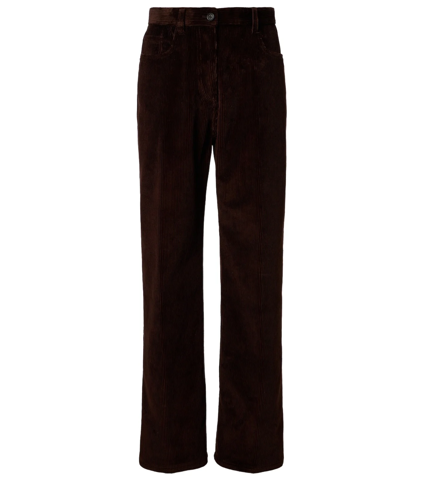 Cotton corduroy wide-leg pants